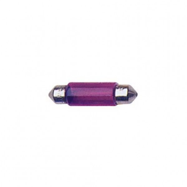 Lámpara plafo. 12v t11x41 10w sv8.5d violeta. caja