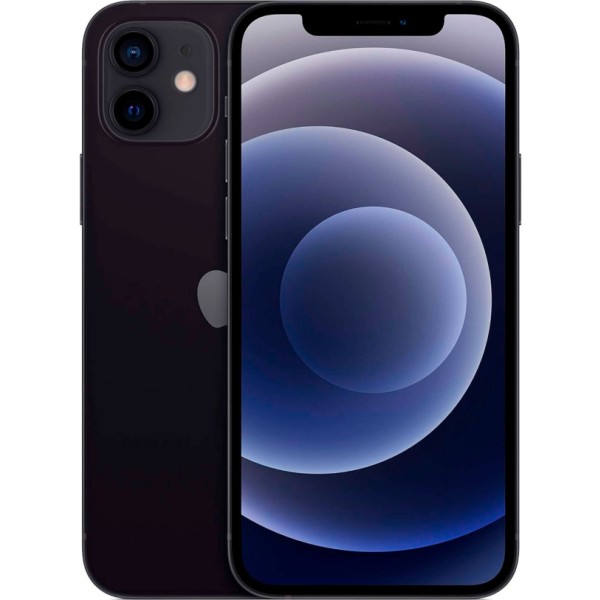Apple iphone 12 5g black/ reacondicionado / 4+128gb / 6.1" amoled full hd+